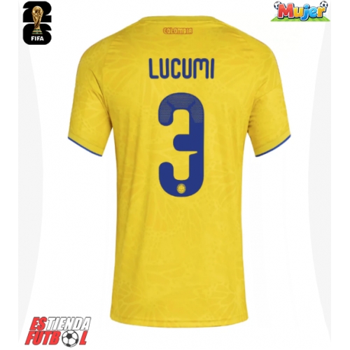 Colombia Jhon Lucumi #3 Primera Equipación Mujer Mundial 2026 Manga Corta